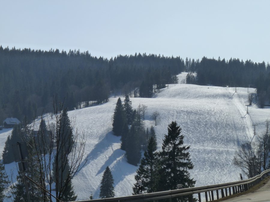 Skigebiet am Feldberg im Schwarzwald