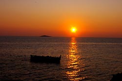 Sonnenuntergang Dalmatien bei Trogir