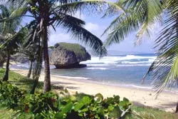 Strand an der Atlantikküste von Barbados