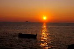 Sonnenuntergang Dalmatien bei Trogir